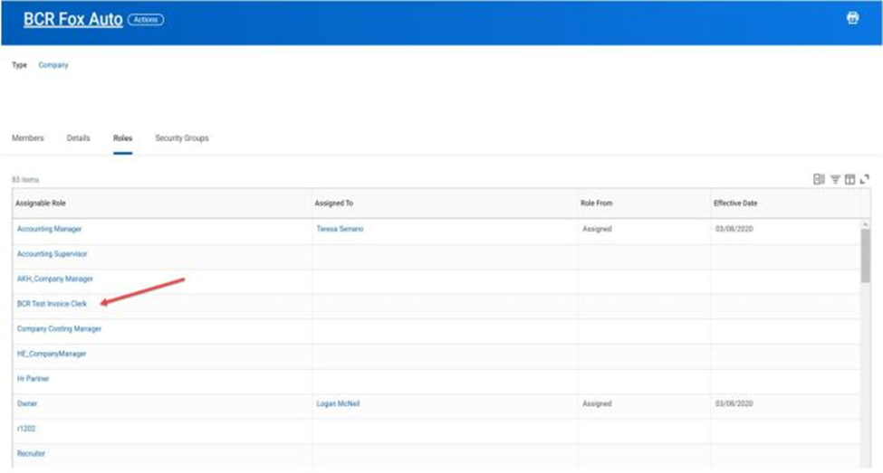 workday assignable roles